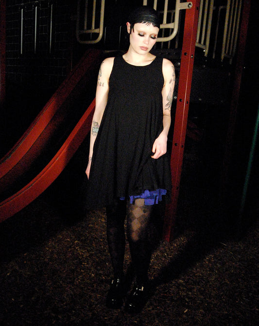 miu miu silk babydoll dress