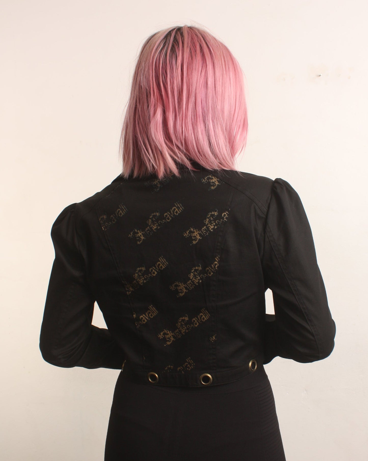 justcavalli grommet jacket