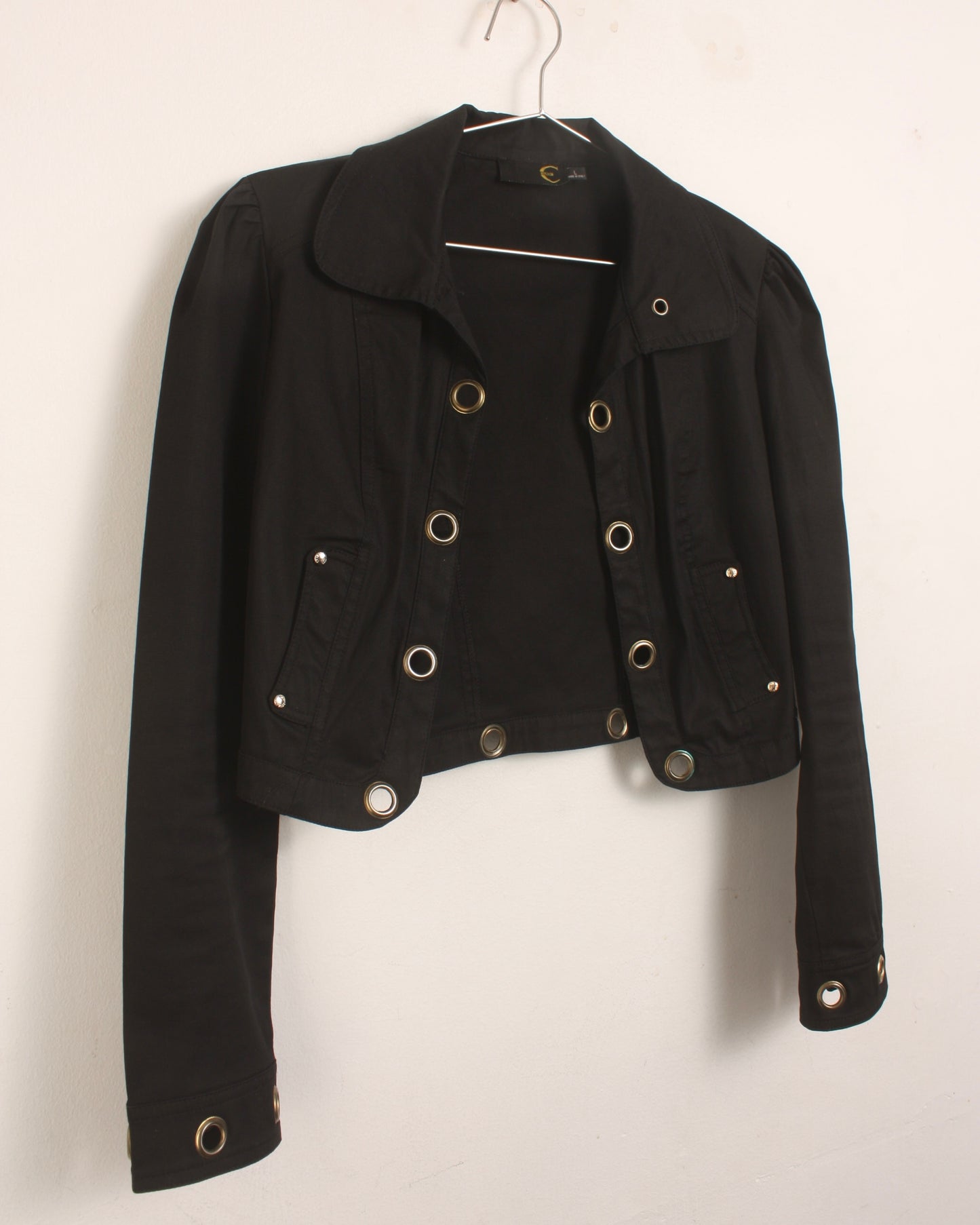 justcavalli grommet jacket