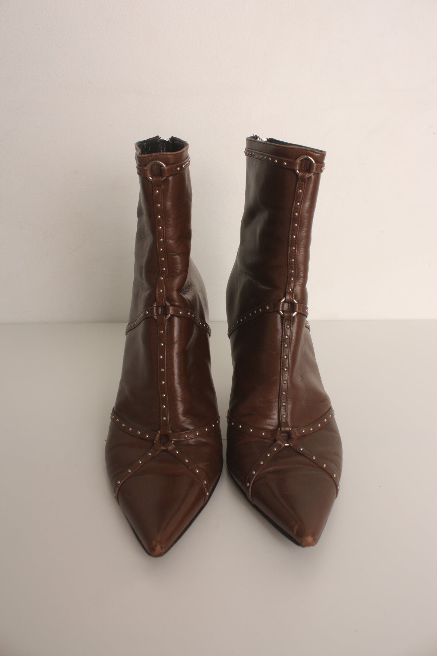Dior studded garter boots