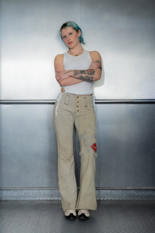 La Ropa suede pant